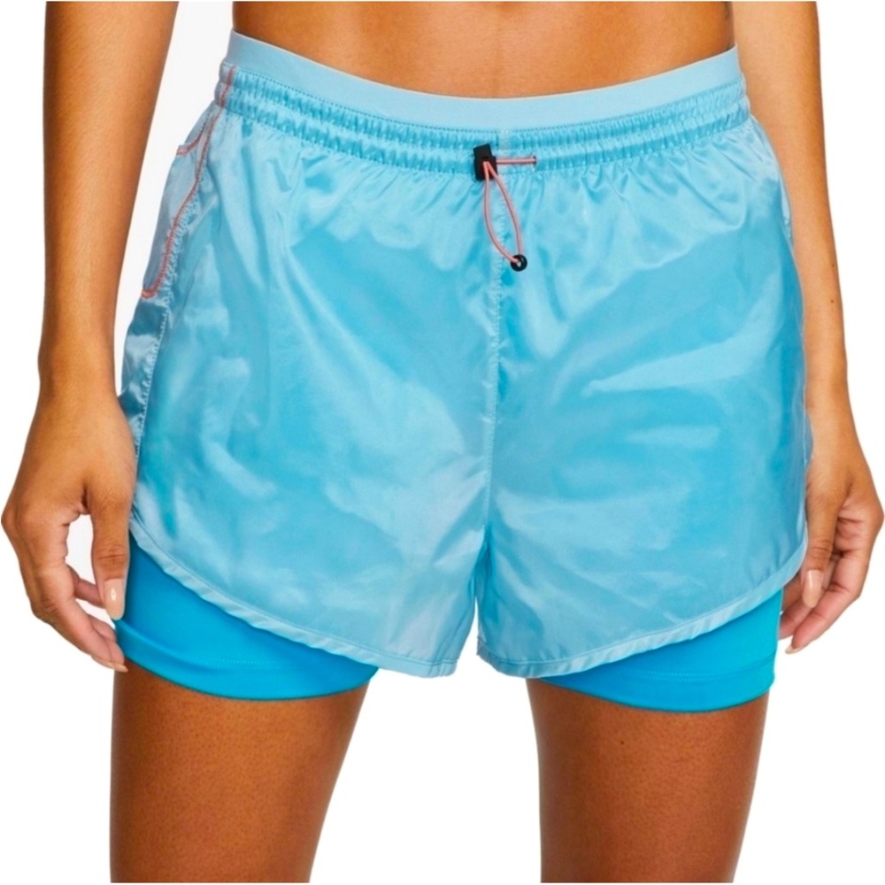 Nike Tempo Luxe Icon Clash Shorts Women’s Small Blue Lined Running EUC